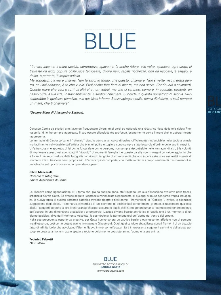 Mostra personale “Blue” — 2